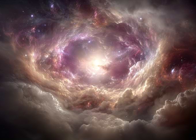 Cosmic Nebula Swirl
