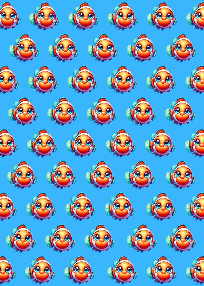 Cute Clownfish Pattern