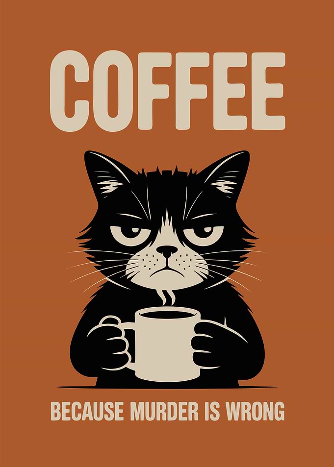 Coffee because murder is wrong