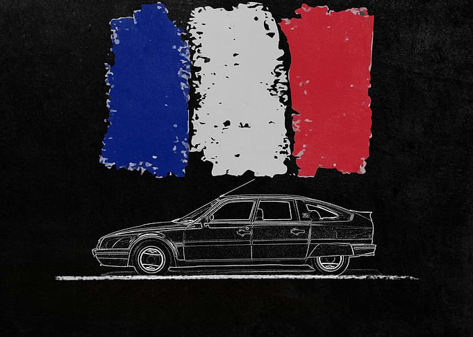 French Vintage Car