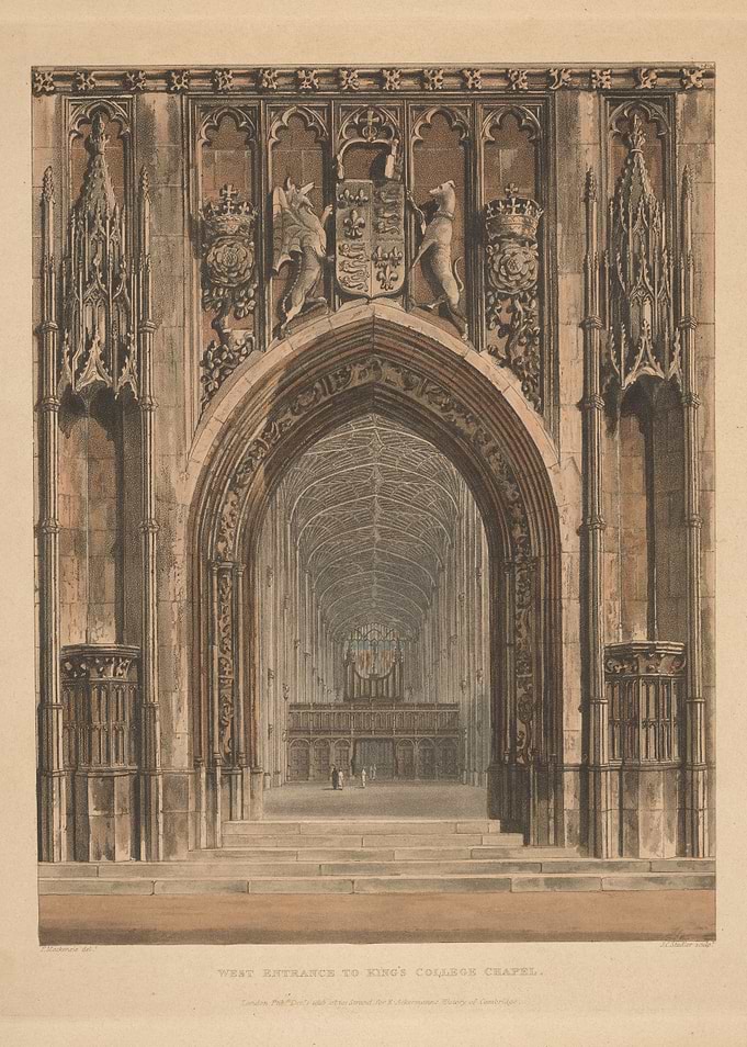 Gothic Archway to Chapel Interior