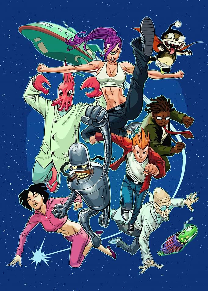 Futurama Characters in Action