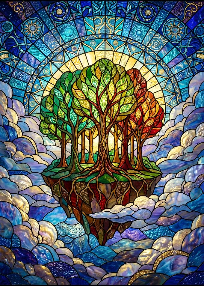 Stained Glass Tree of Life