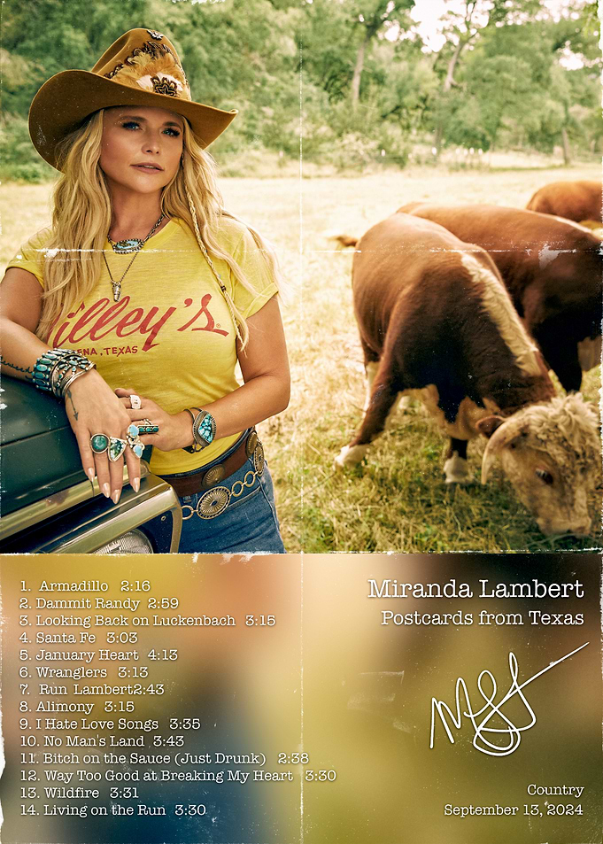 Miranda Lambert Postcards from Texas Album Art