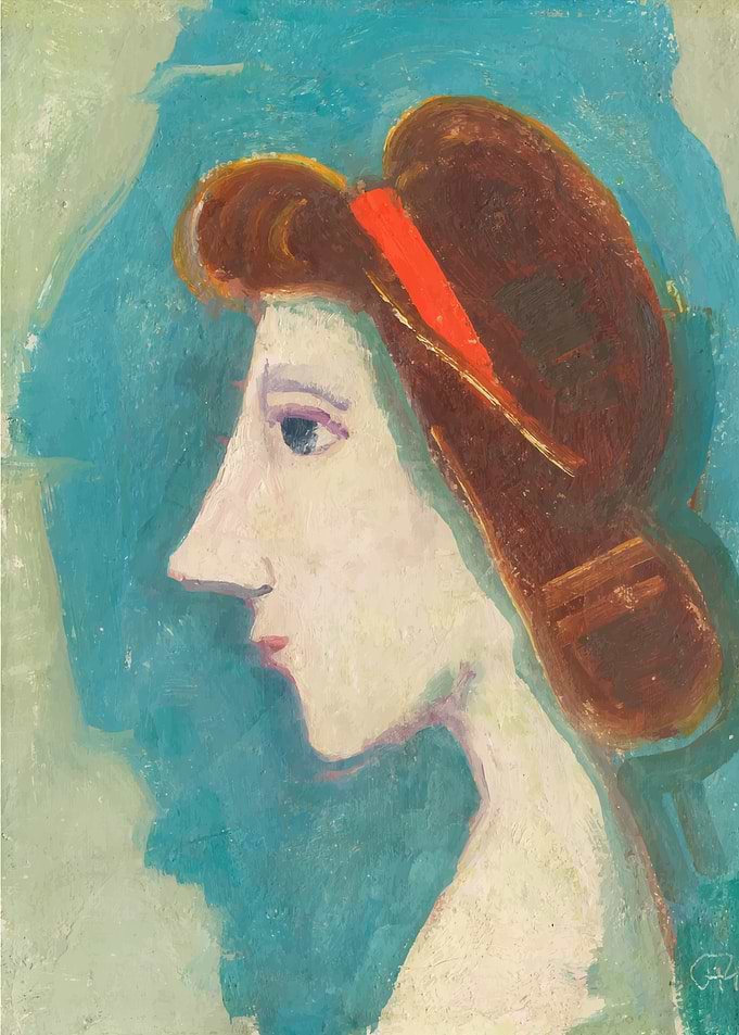 Woman in Profile by Karl Hofer