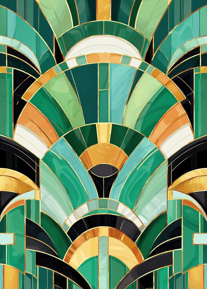Art Deco Geometric Pattern