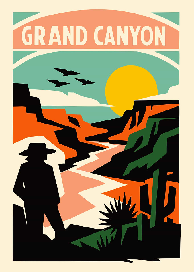 Grand Canyon Sunset Poster