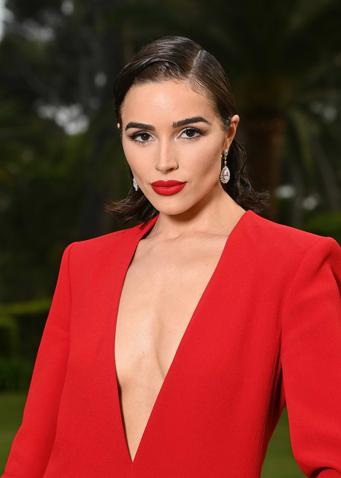 Olivia Culpo in Red Dress