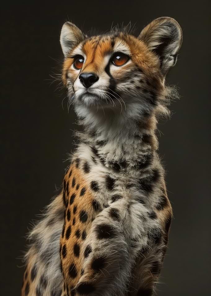 Cheetah cub portrait