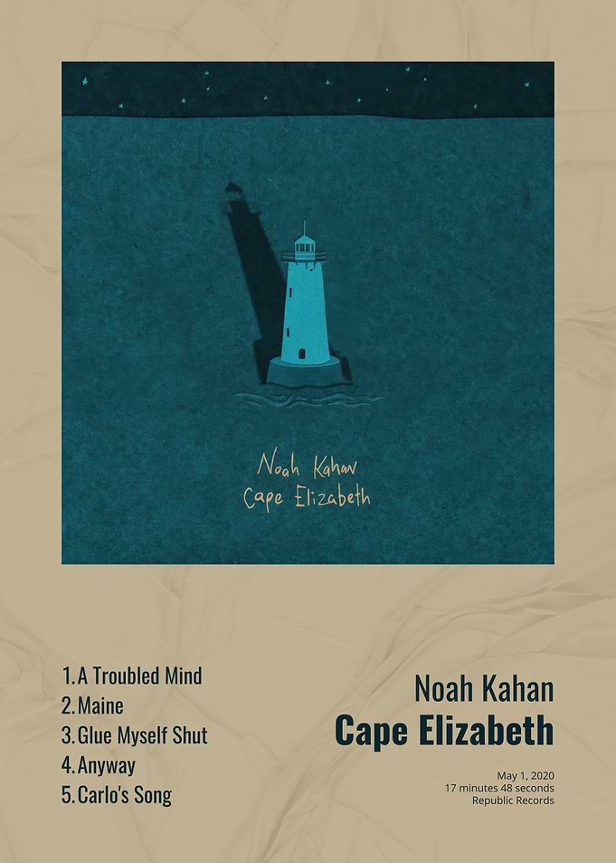 Noah Kahan Cape Elizabeth Album Art