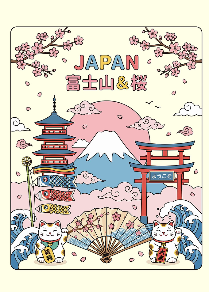 Japan Travel Poster