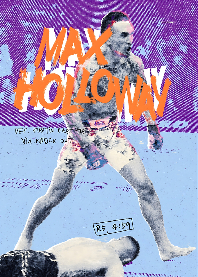 Max Holloway UFC 300 Poster