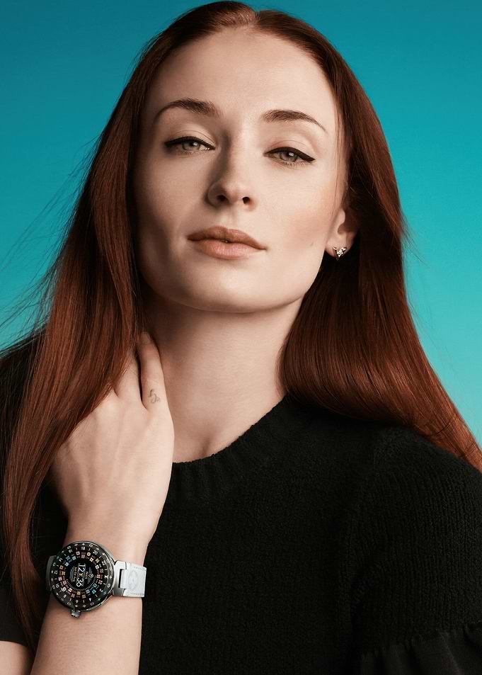 Sophie Turner wearing a watch