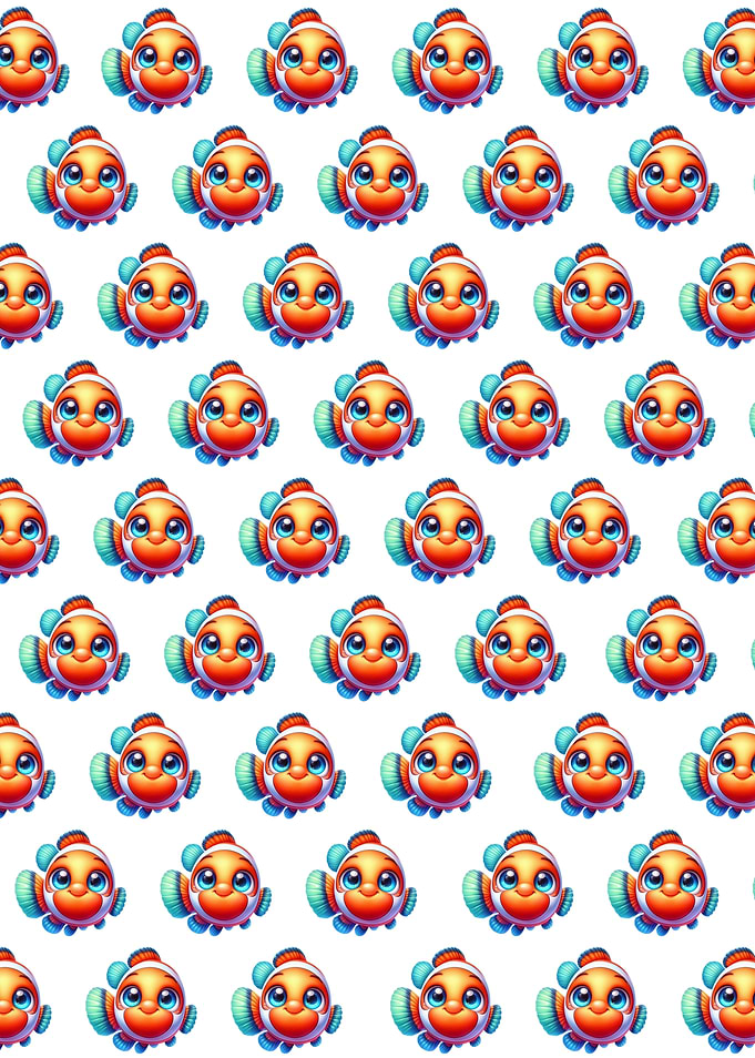Cute Clownfish Pattern