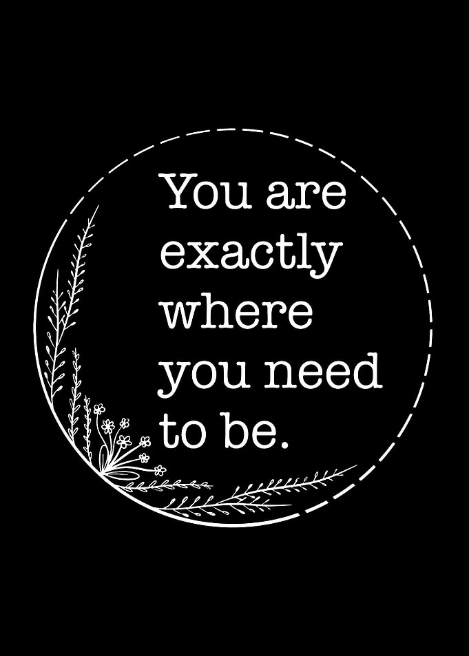 Inspirational Quote with Floral Border