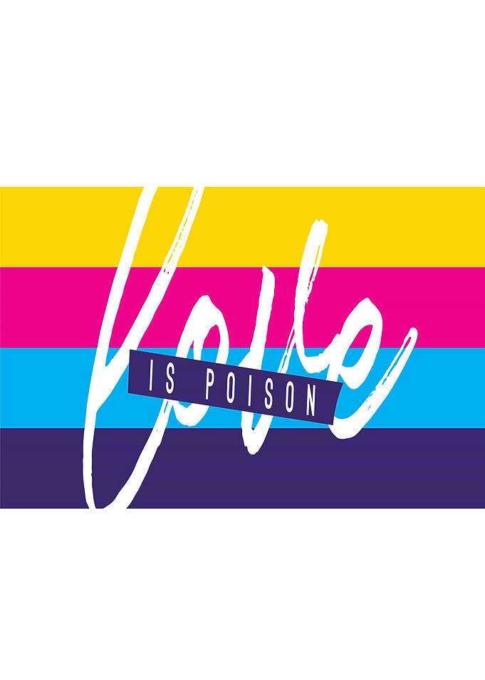 Love is Poison Text Art