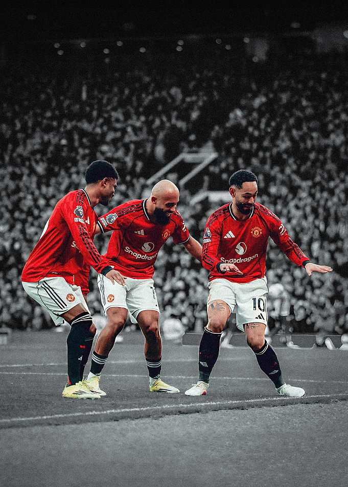 Manchester United Players Celebrating