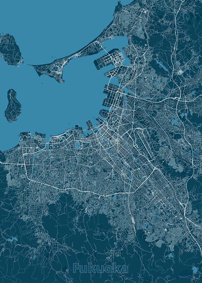 Fukuoka City Map