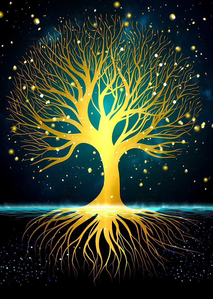 Golden Tree of Life Reflection