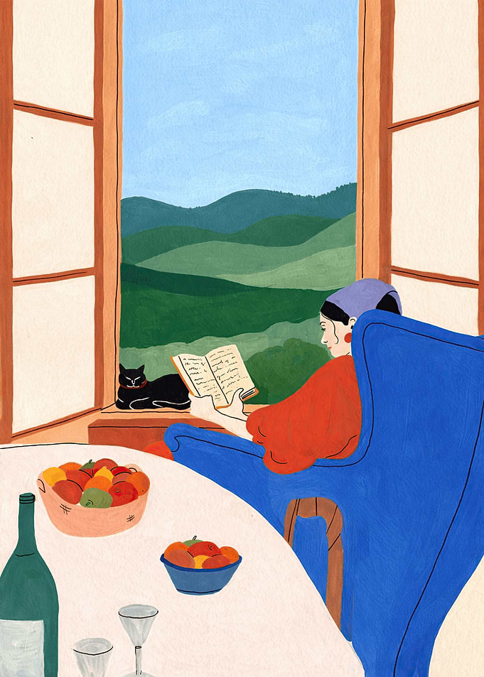 Woman Reading by the Window