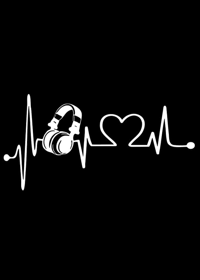 DJ Headphones Heartbeat