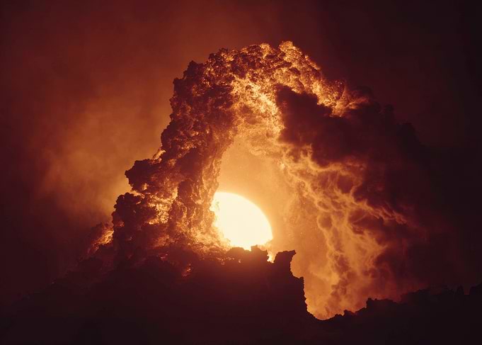 Explosion and Sun