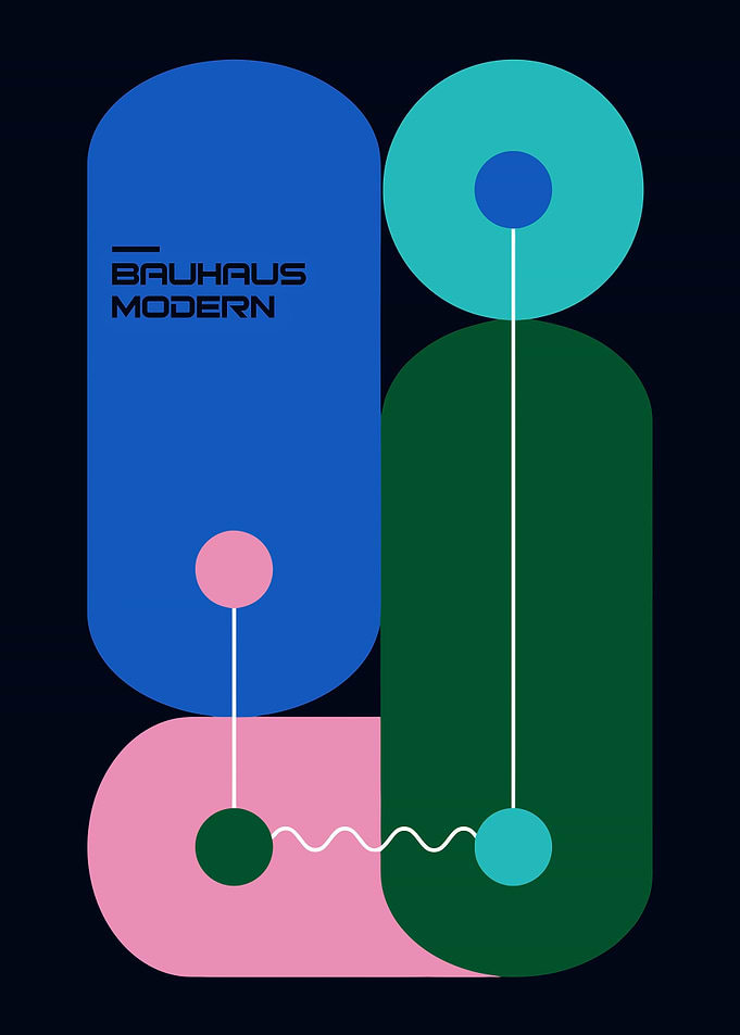 Bauhaus Modern Abstract Geometric Design