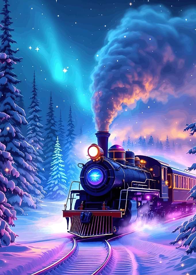 Magical Winter Train Journey
