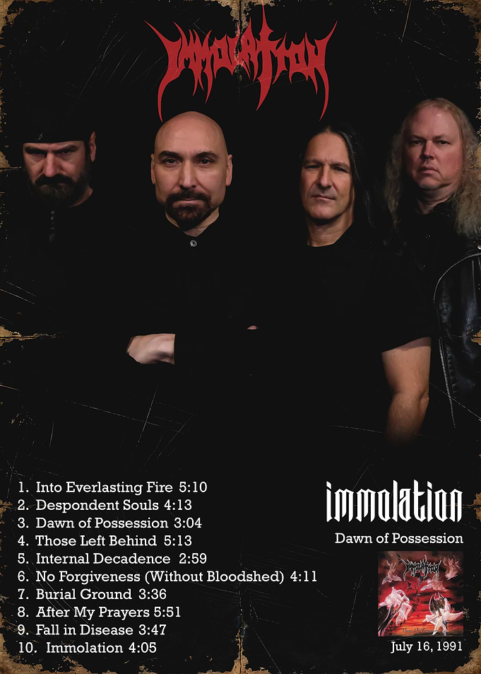 Immolation Dawn of Possession Album Cover