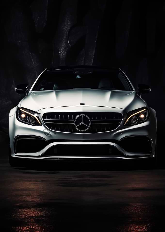Mercedes C63 AMG Front View