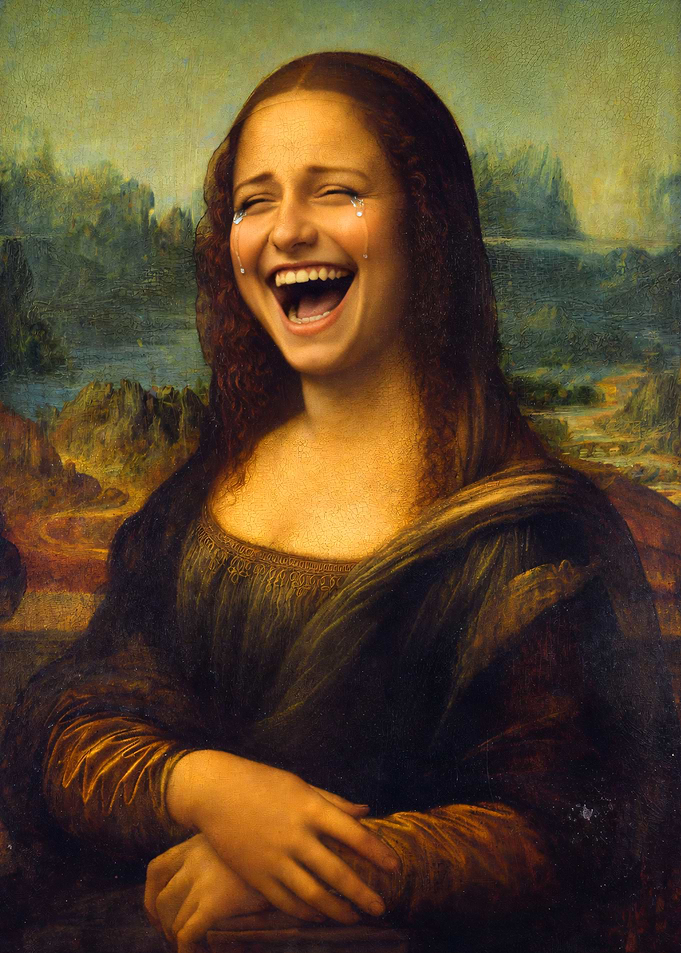 Mona Lisa Laughing with Tears