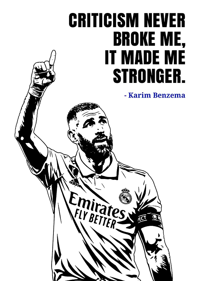 Karim Benzema Inspirational Quote