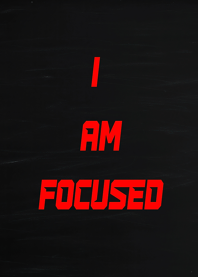 I AM FOCUSED text art