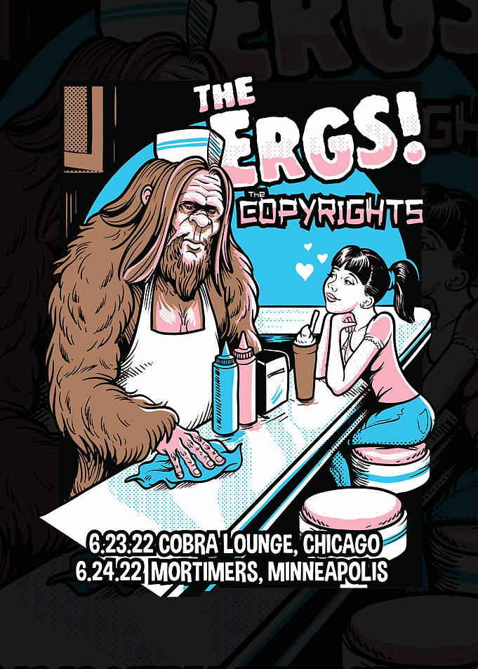 The ERGS! - Bigfoot and Girl at Diner