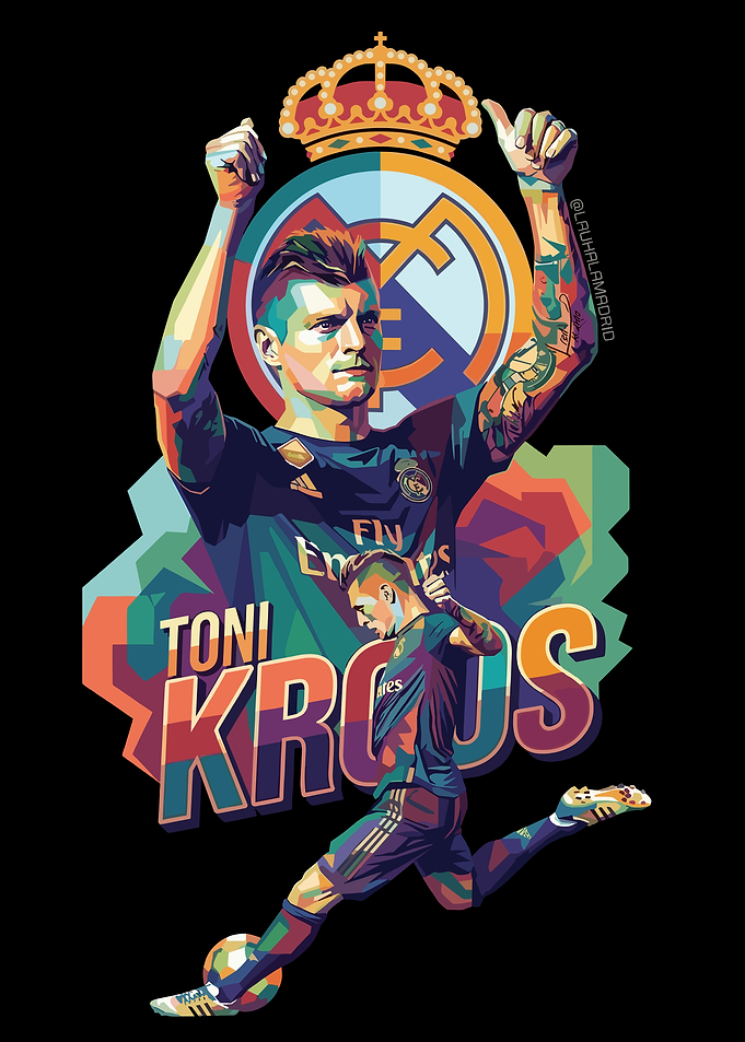 Toni Kroos Real Madrid Pop Art