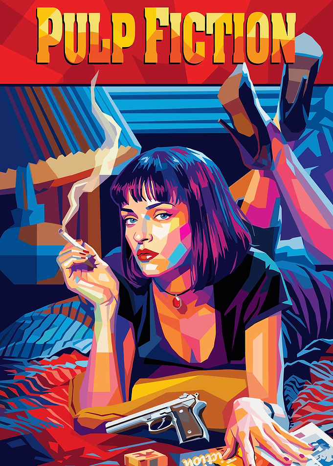 Pulp Fiction Mia Wallace Pop Art
