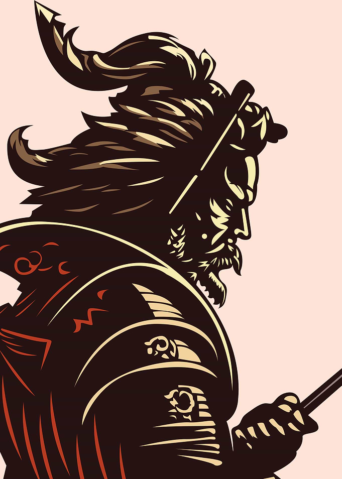 Samurai Warrior with Sword