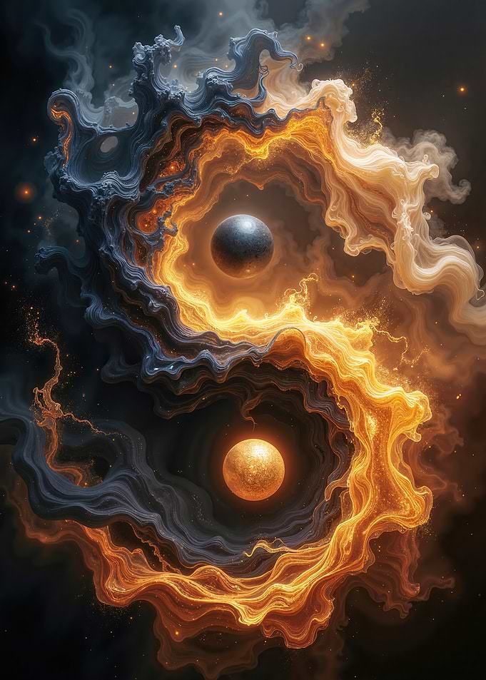 Cosmic Yin Yang with Planets