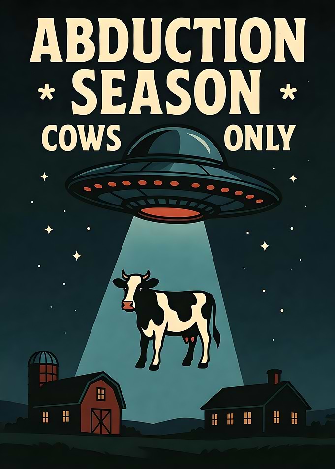 Alien Abduction of a Cow