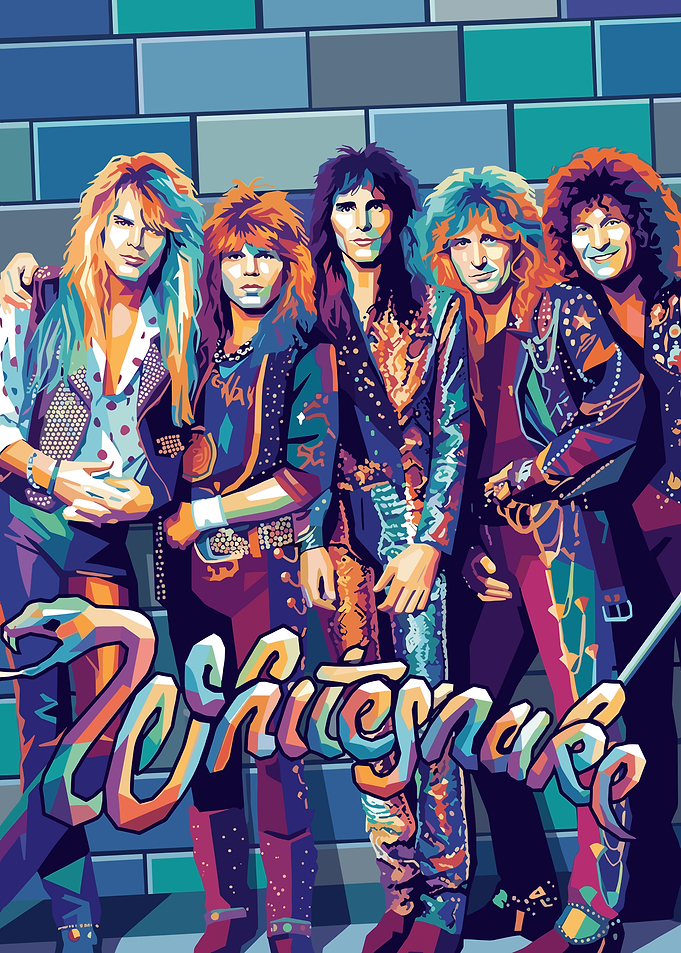 Whitesnake Band Pop Art