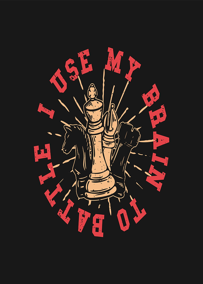 Chess Pieces with Inspirational Text
