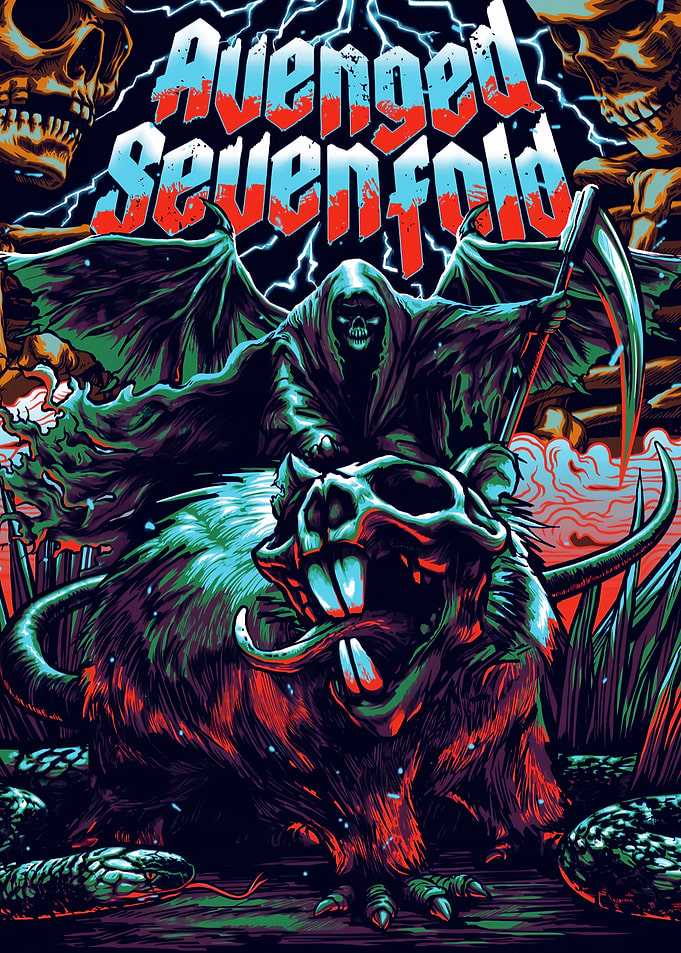 Avenged Sevenfold Grim Reaper and Rat