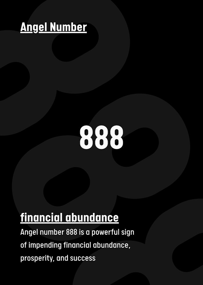 Angel Number 888 Financial Abundance