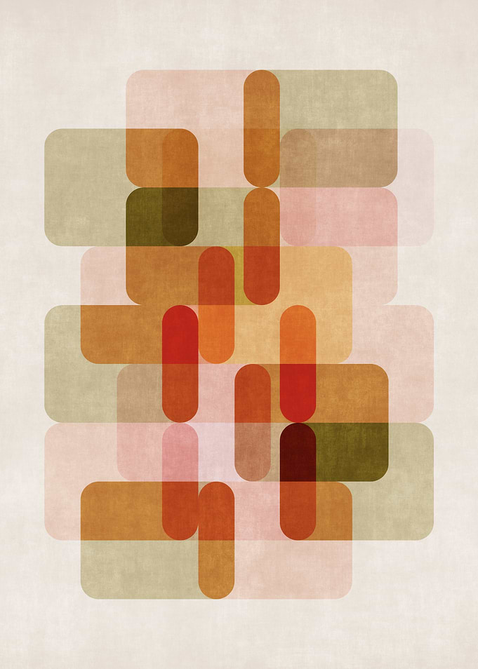 Colorful Retro Overlapping Transparent Shapes 02
