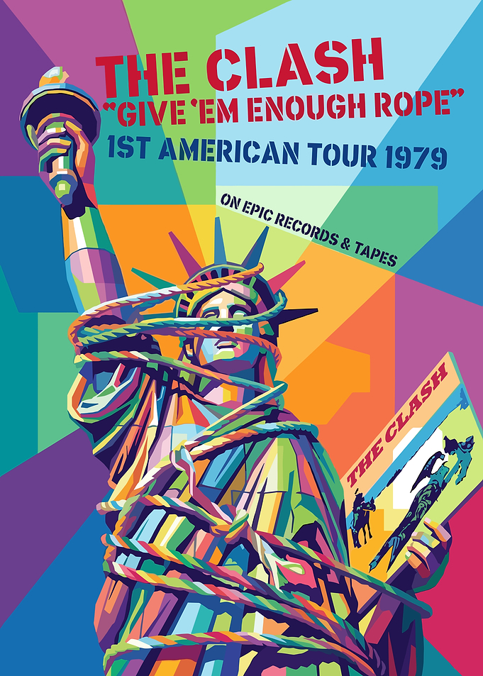 The Clash Statue of Liberty Tour Poster