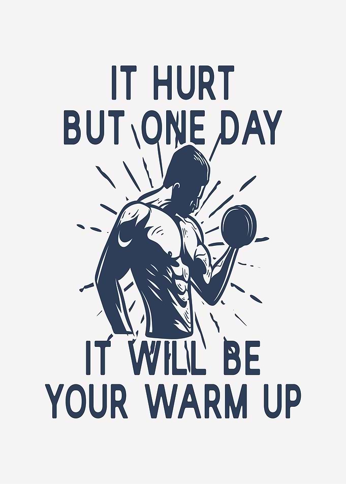 Fitness Motivation with Muscular Man