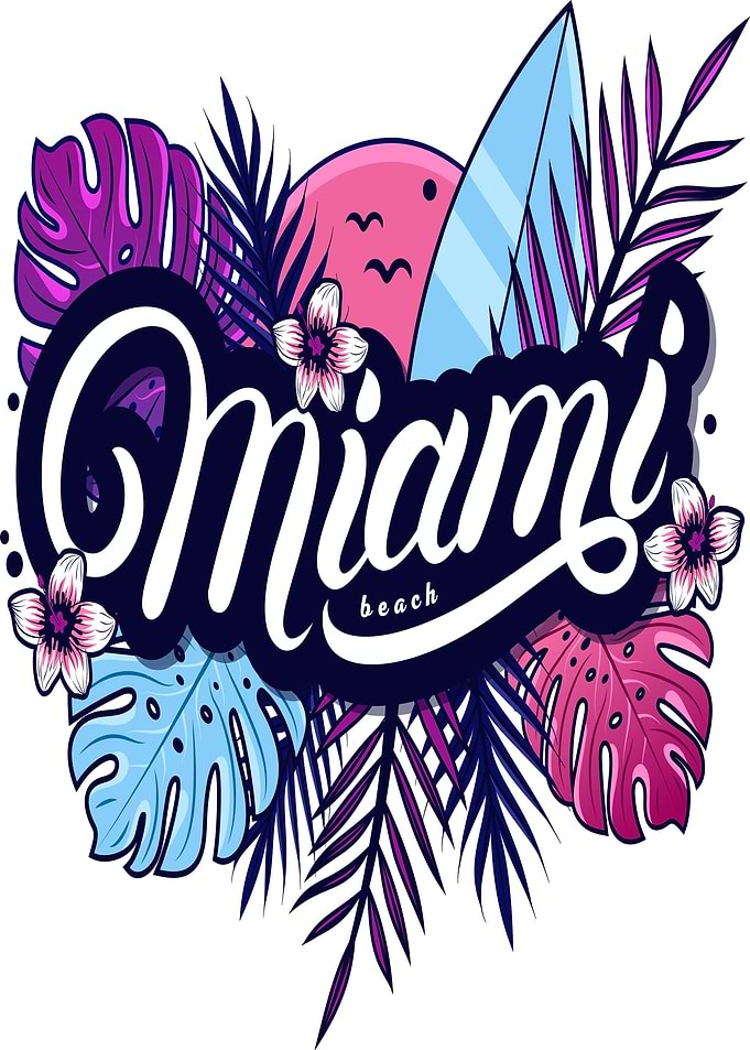 Miami Beach Tropical Art