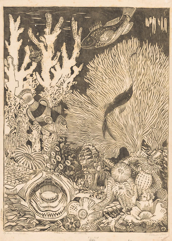 Underwater Coral Reef Scene