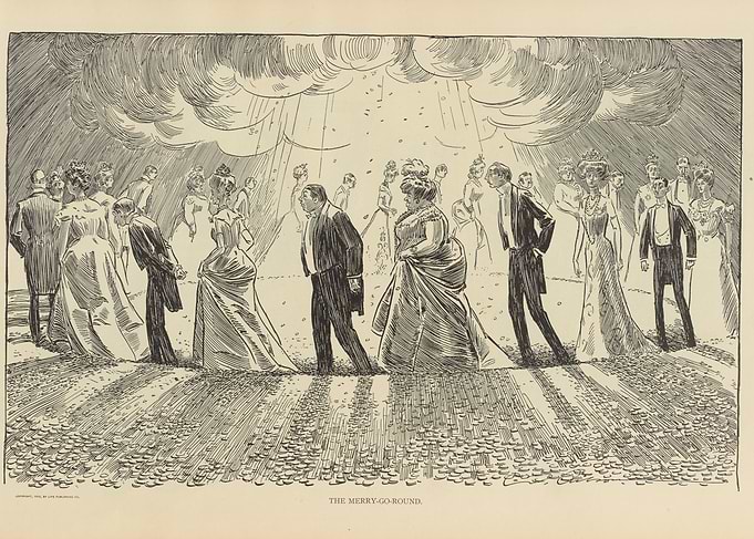 Victorian Era Merry-Go-Round Scene