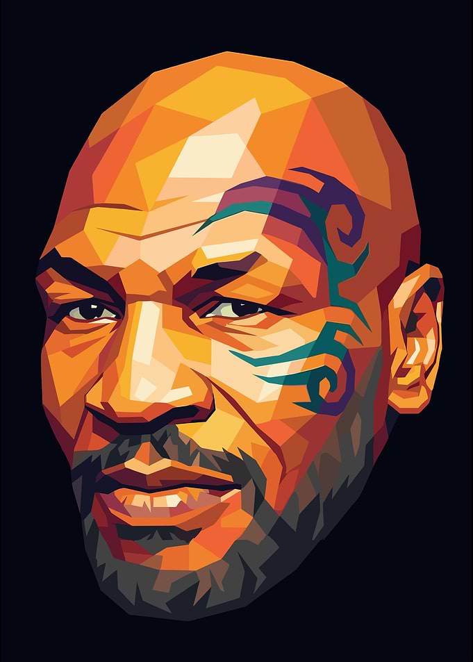 Mike Tyson Pop Art Portrait